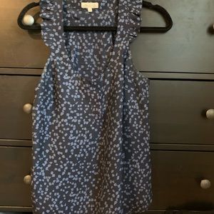 Blue Floral sleeveless top